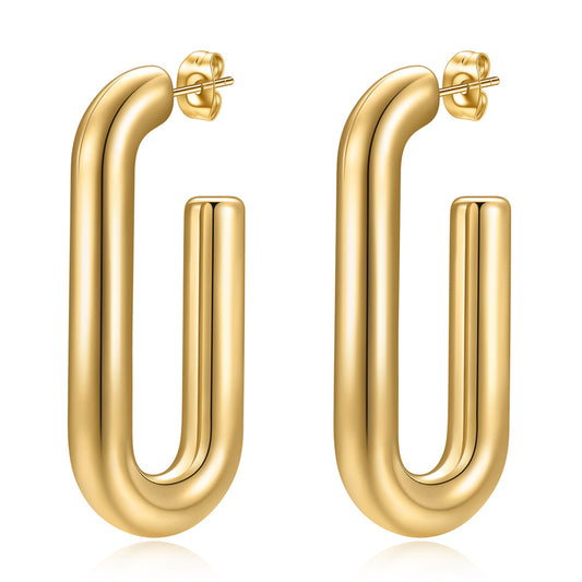 Boucles d'oreilles carrées
